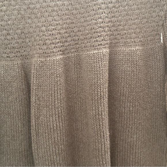 Balloon Sleeve Beige Skater Sweater Dresss - Picture 6 of 7